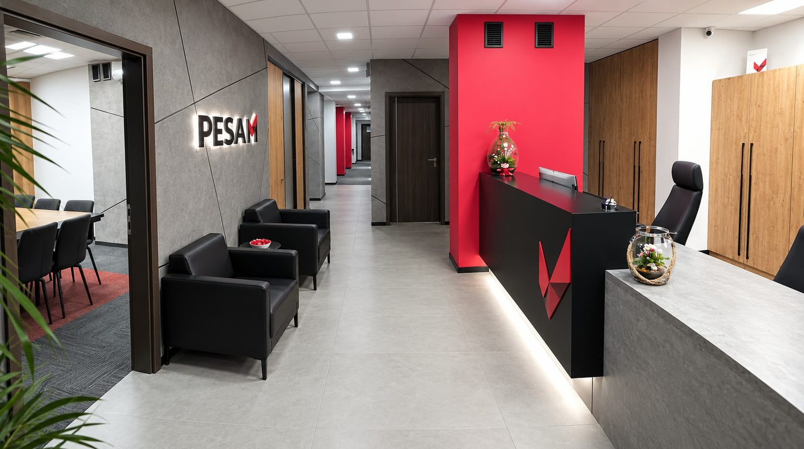 Recepcja w biurze PESAM przy ul. Tuwima 2 w Dębicy